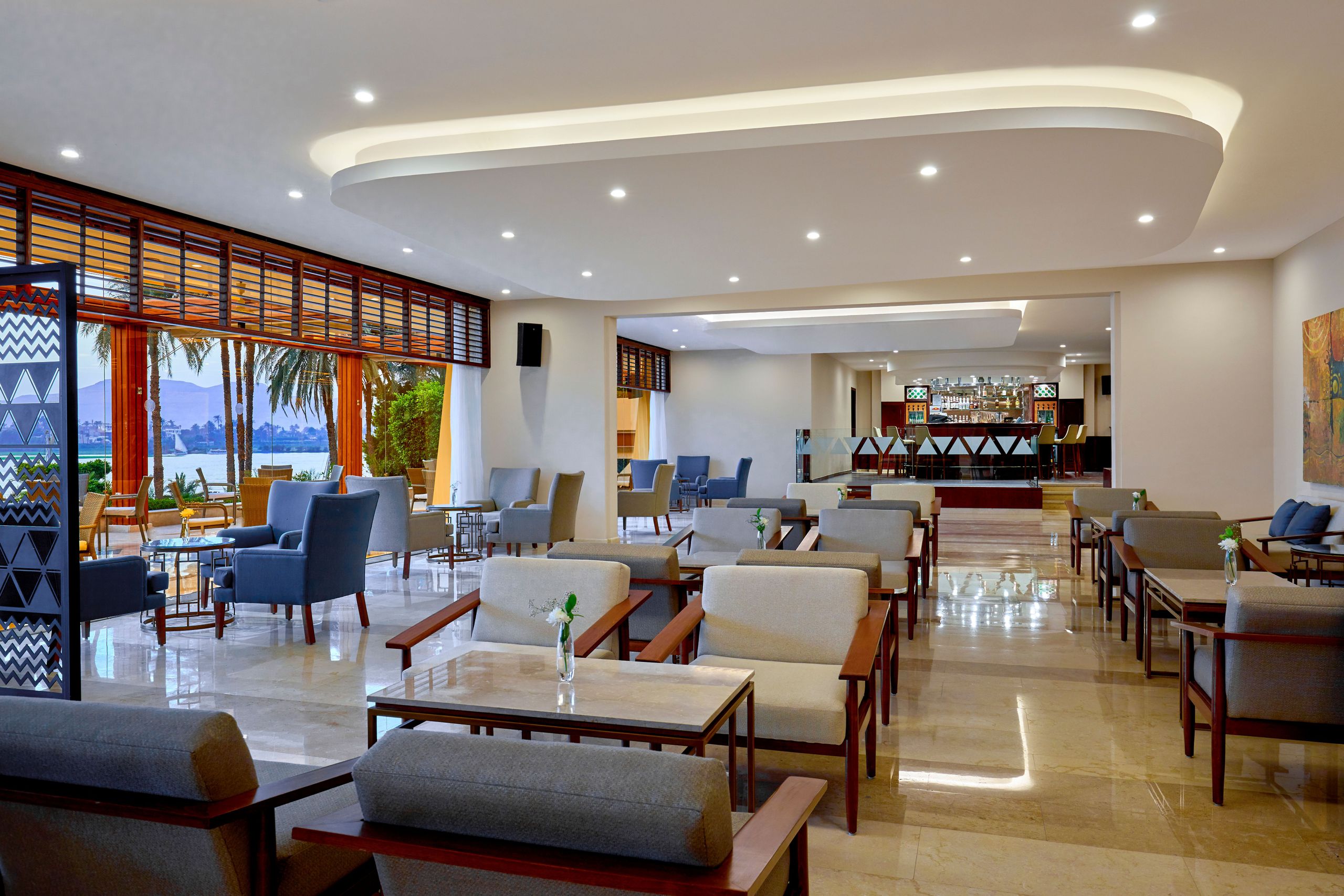 Steigenberger Resort Achti - Luxor/Egypten - Sukkareya Lobby Bar & Terrass