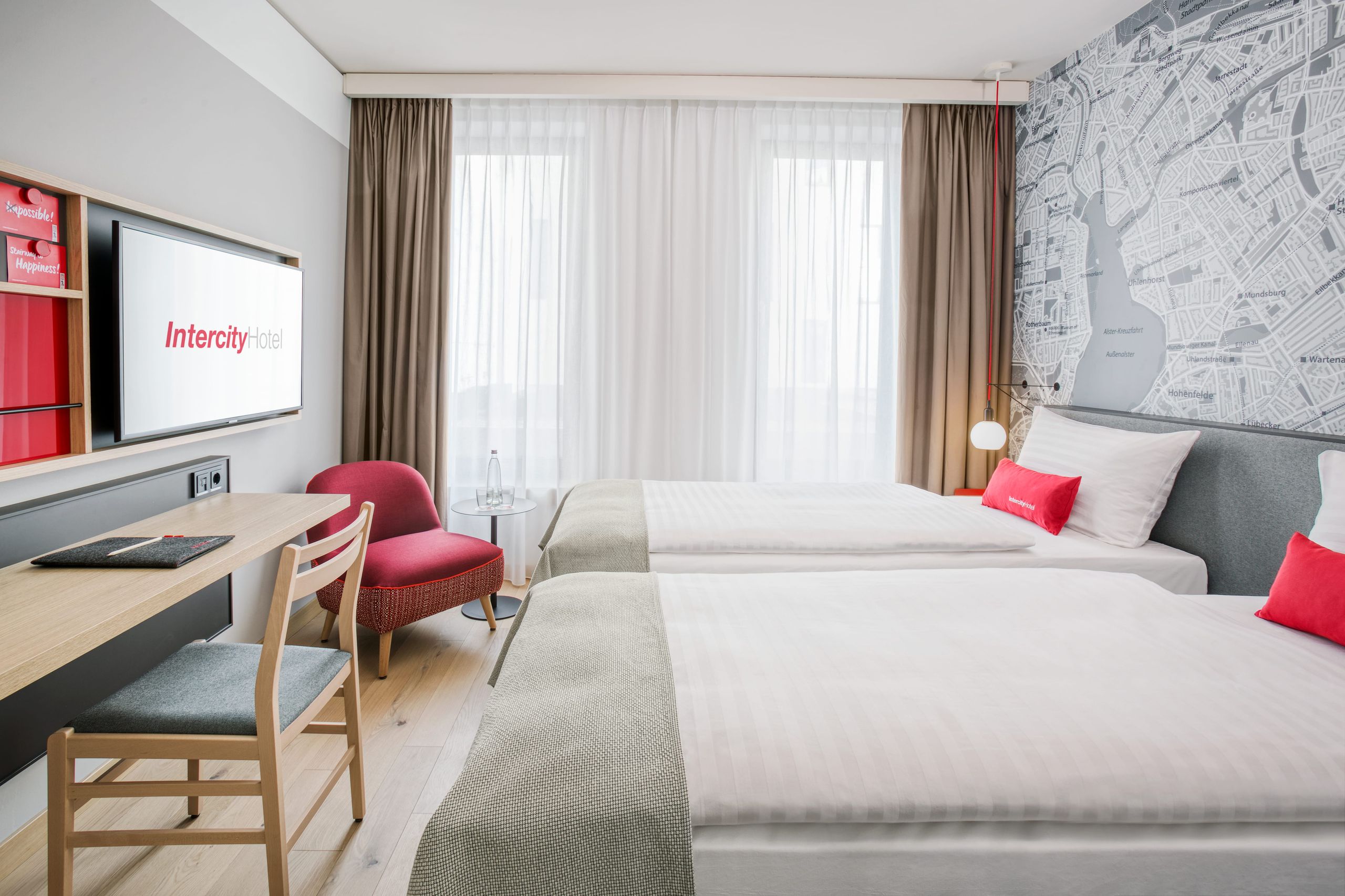 IntercityHotel Hamburg-Barmbek - Business 2-personersværelse med separate senge