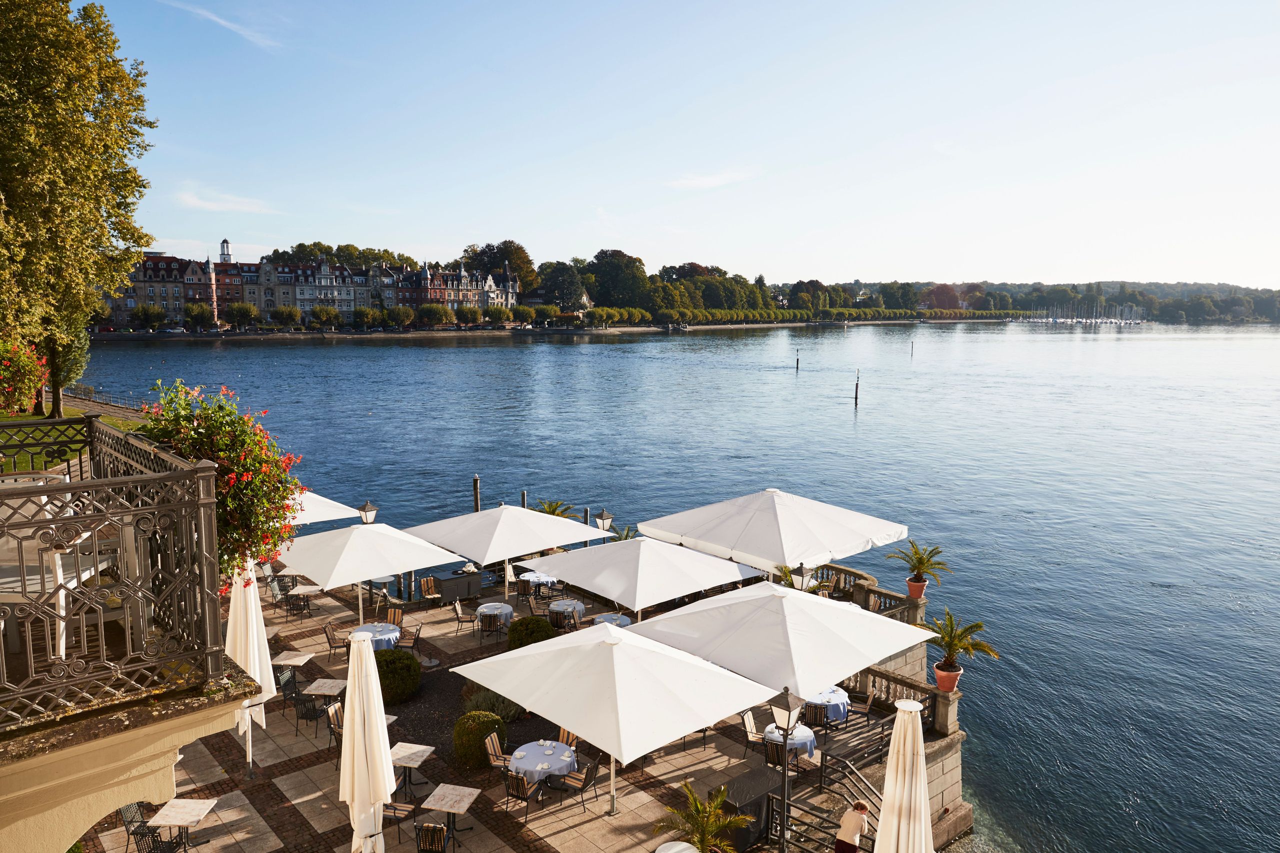 Steigenberger Inselhotel, Constance - lakeside terrace