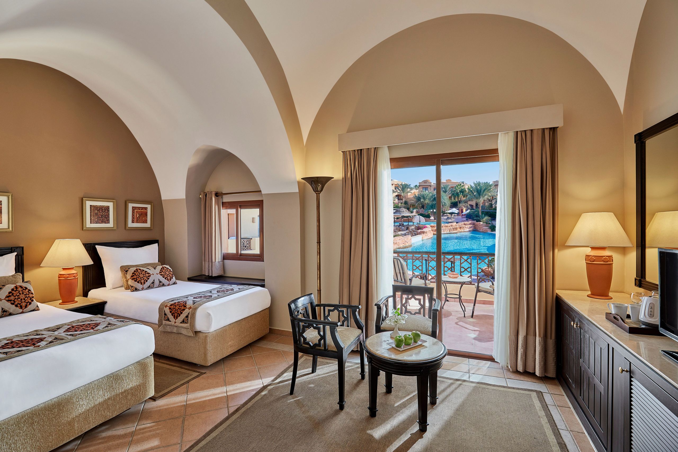 Steigenberger Coraya Beach Hotel, Marsa Alam - Superior room pool-view with two separate beds